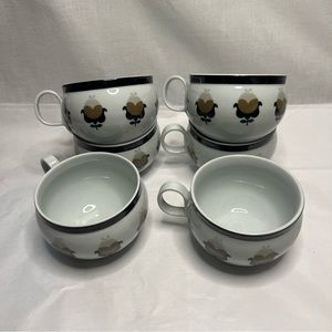 Block Vista Alegre Allspice Floral Pattern Tea or coffee cups(6)